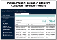 Implementation Facilitation Literature Collection on End Note 